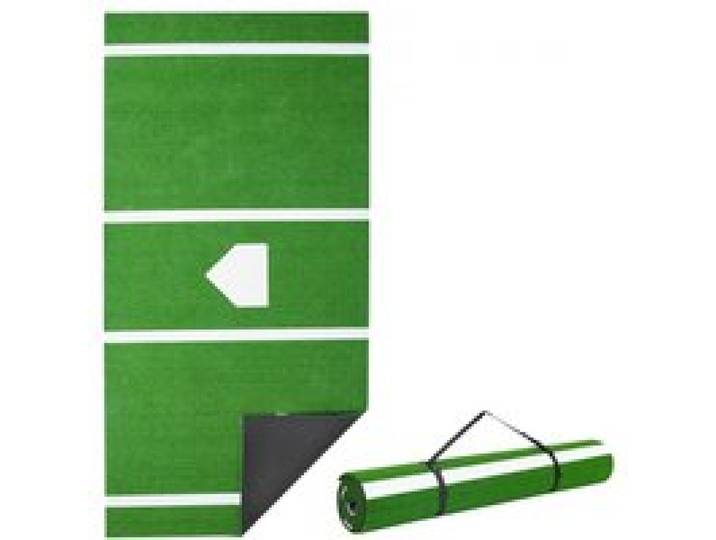 VEVOR Baseball-Schlagmatte Trainingsmatte (366 x 183 cm) Trainingspad Schlagkäfigmatte, Baseballmatte mit Home Plate & Anti-Fade-Rasen, tragbare Trainingshilfe Softballmatte Outdoor, Grün