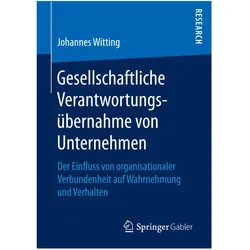 Gesellschaftliche Verantwortungsübernahme von Unternehmen, Fachbücher von Johannes Witting