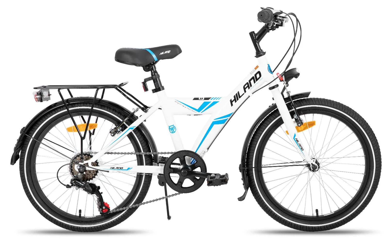 Kinderfahrrad - Mountainbike 50 cm Laufräder - 6 Gänge - Stahlrahmen - Doppelte V-Bremse - Für Kinder 6-10 Jahre - Weiß