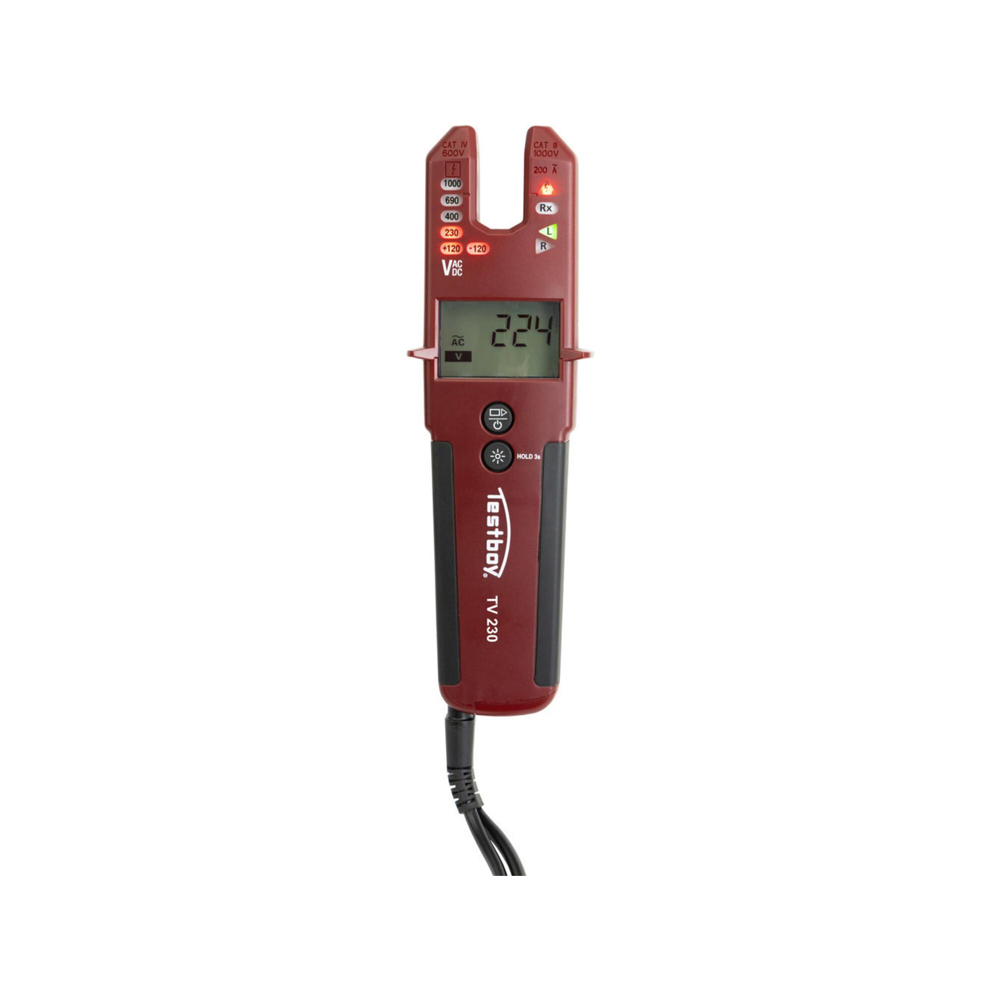 Testboy Spannungsprüfer TV 230 mit Zangenfunktion (61311000)