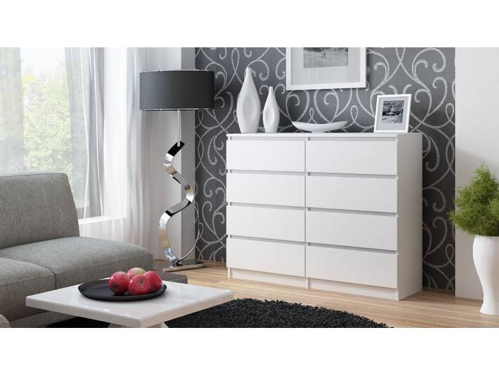 Commode avec tiroirs large TAAVI – blanc