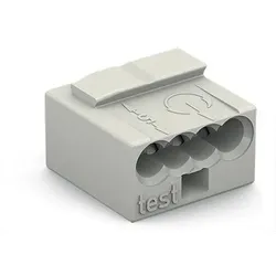 Wago 243-304 MICRO-Verbindungsdosenklemme,für eindrähtige Leiter,Ø max. 0,8 mm,lichtgrau 243304  - 100 Stück
