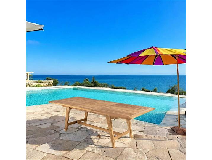 Table de jardin extensible teck 180/240 SUMMER