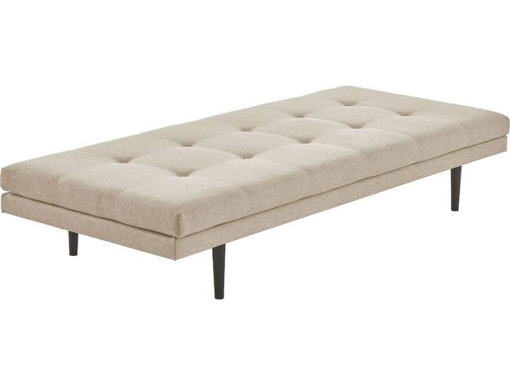 Chaiselongue GOODPRODUCT Bergen , beige (creme), B:85cm H:37cm T:200cm, Sofas, Chaiselongue, Tagesliege im Japanischen Stil, inklusive arretierbarer Nackenrolle