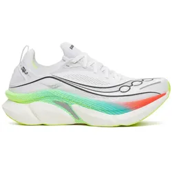 Saucony Laufschuhe Endorphin Elite 3, white/multi - weiss/gelb / 41