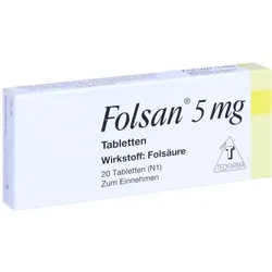 Folsan 5 mg Tabletten 20 St
