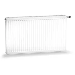 Kermi therm-x2 Profil-Ventilheizkörper Hygiene Typ 30, 700x155x3000 mm, weiß RAL 9016 seidenglanz, Ventil rechts, 4848 Watt