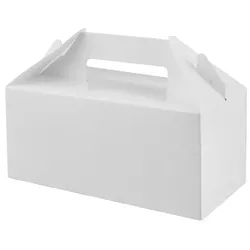 MONOUSO - Mittel WeißKarton PicknickBox 22,8x12,2x9,7cm (125 Stück)