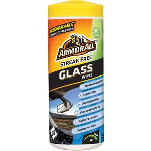 Armor-All Reinigungstücher 37025L, Streak Free, feucht, für Glas und Scheiben, in der Dose, 30 Tücher