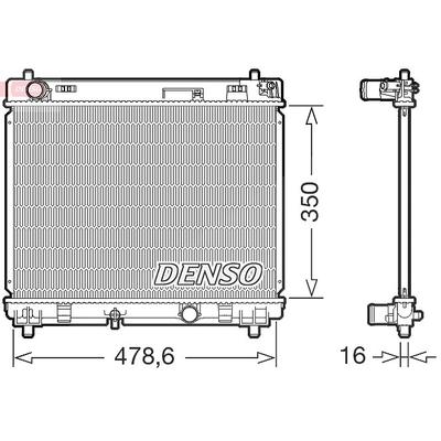 Denso Kühler, Motorkühlung [Hersteller-Nr. DRM50104] für Toyota