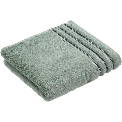 Handtücher VOSSEN "Cult de Luxe", grün (soft grün), B:50cm L:100cm, Webfrottier, Obermaterial: 100% Baumwolle, Handtücher, mit Glanzbordüre
