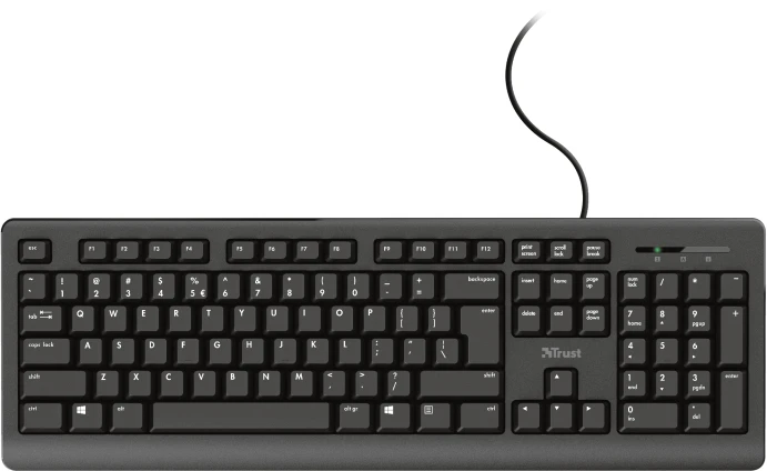 Trust Primo Tastatur Deutsches QWERTZ-Layout Flü