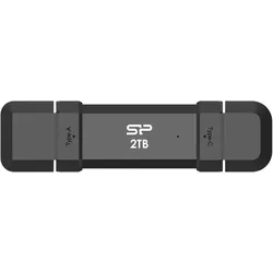Silicon Power DS72 (500 GB, USB-A, USB-C), USB Stick, Schwarz, Rot