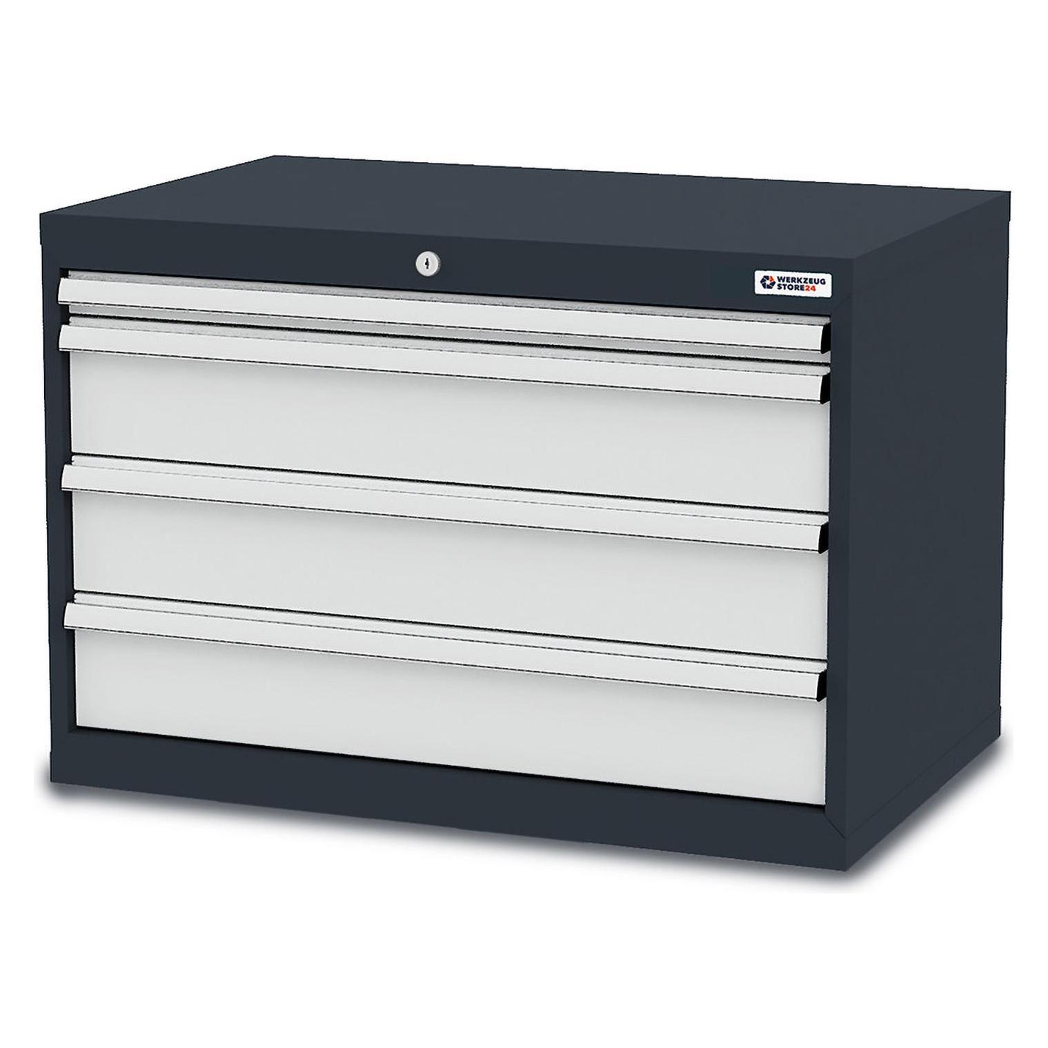 Werkzeugstore24 Schubladenschrank Schubladen: 1 x 50 3 x 150B x T x H 900 x 575 x 620 mm - -100318 (90 cm, 62 cm) (WS24-100318)