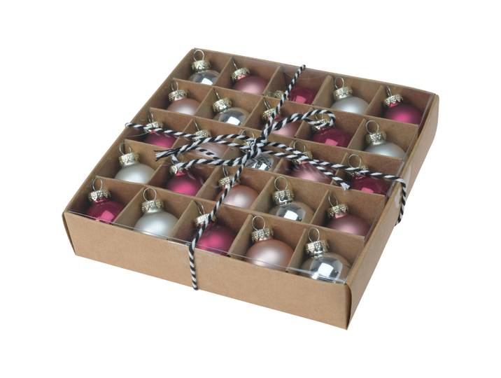 Weihnachtskugel Hidden Secrets rosa Glas - Weihnachtskugel