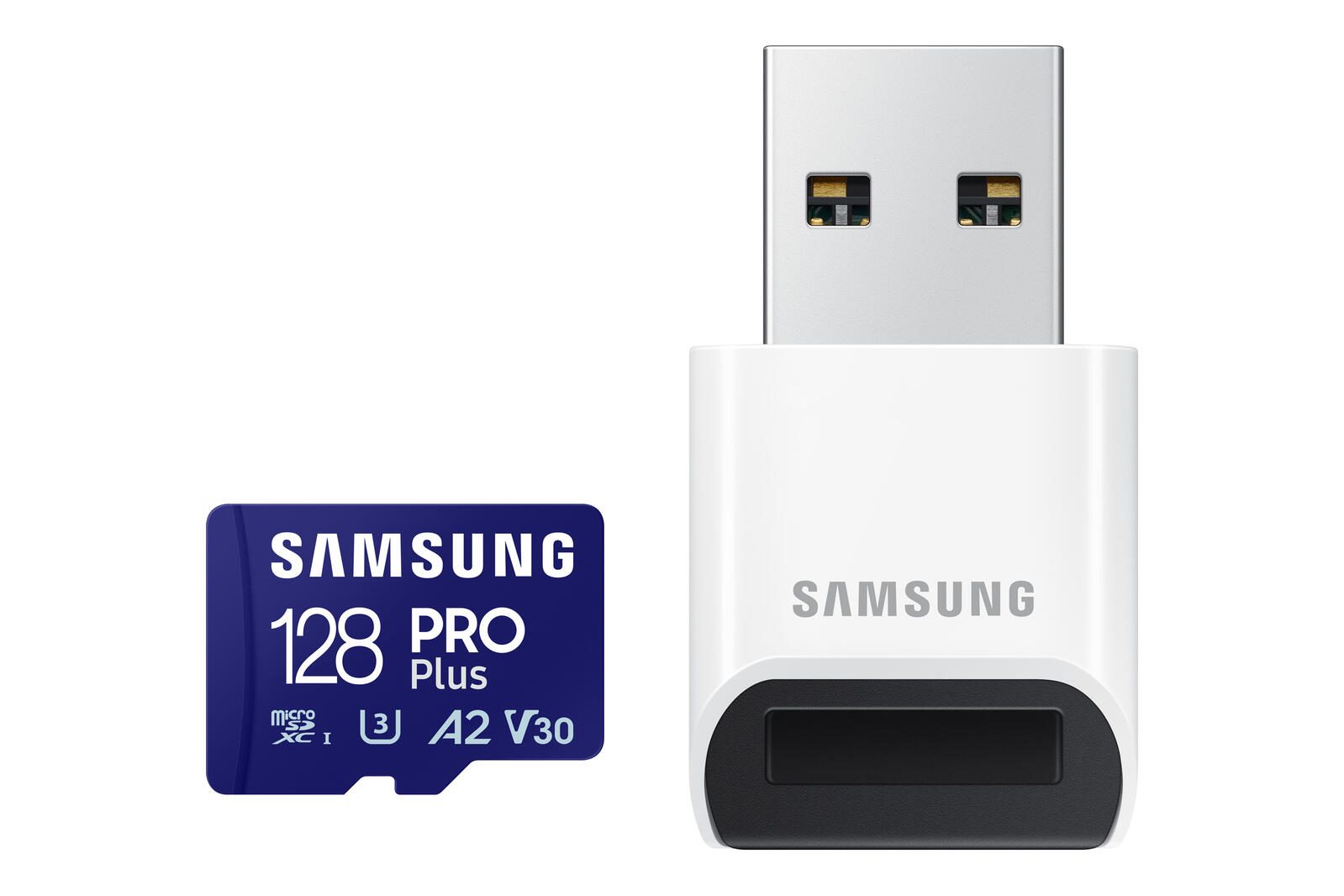 Samsung PRO Plus MB-MD128SB Speicherkarte 128 GB mit USB Kartenleser MB-MD128SB/WW
