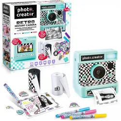 Canal Toys Instant Print Camera Retro sofort Fotos + Effekte, Sofortbildkamera, Blau, Grün, Weiss