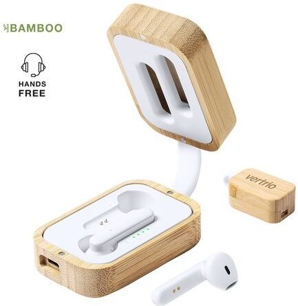Écouteurs personnalisé high tech Tresan bambou ABS