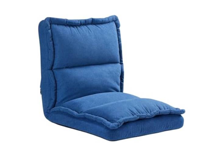 Xumh2024-3 Sitzsack Faules Sofa, Schlafzimmer, Balkon, kleine Wohnung, Einzel-Rückenlehne, Verstellbarer Tatami-Stuhl(Blue)