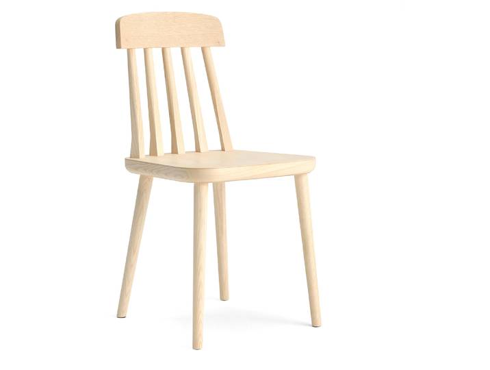 CAMI Holzstuhl, Material Massivholz, Esche lackiert, natur