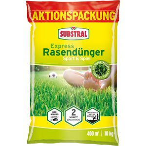 Substral Express Rasendünger Sport & Spiel, Langzeitwirkung bis 60 Tage, 10 kg für 400m²