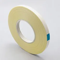 Doppelseitiges PET-Klebeband, starker Acrylatklebstoff, weiße Papierabdeckung, TL21 12 mm, PET, Papier, transparent
