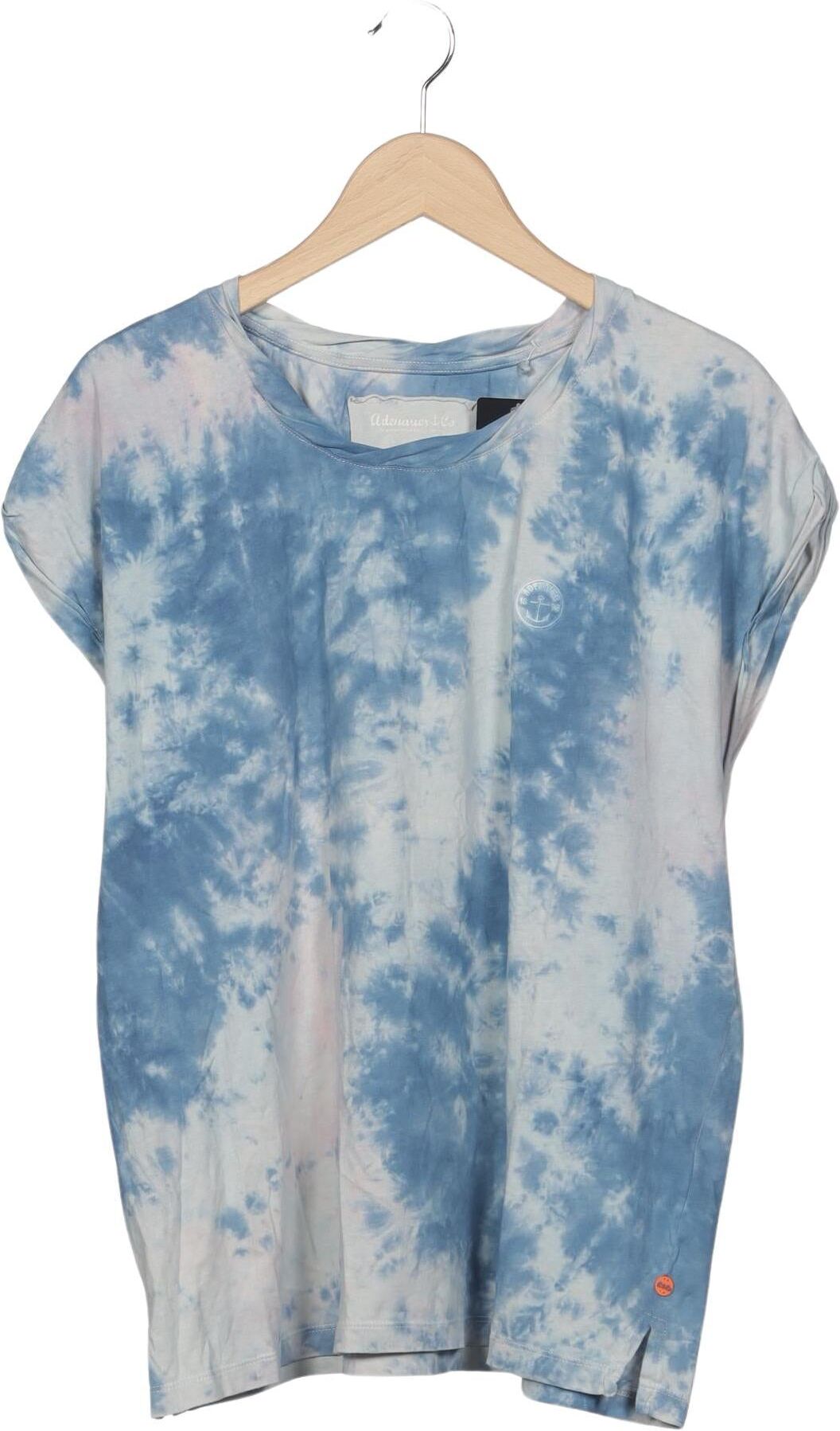 Adenauer & Co Damen T-Shirt, Hellblau, Gr. M, Baumwolle - Second Hand