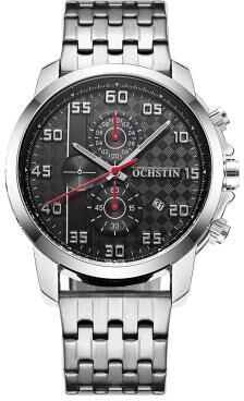 Everyday Crate OCHSTIN 7079 Mens Waterproof Quartz Watch With Luminous Display black Silver