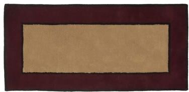 "Achla Designs Contemporary II Rectangular Hearth Rug, 56 Inch Long, Berry - 3'6"""