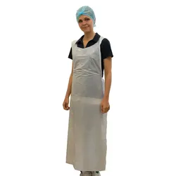 PE-Schürzen glatt 76x125cm 30μ blau | 500 Stk. pro Karton