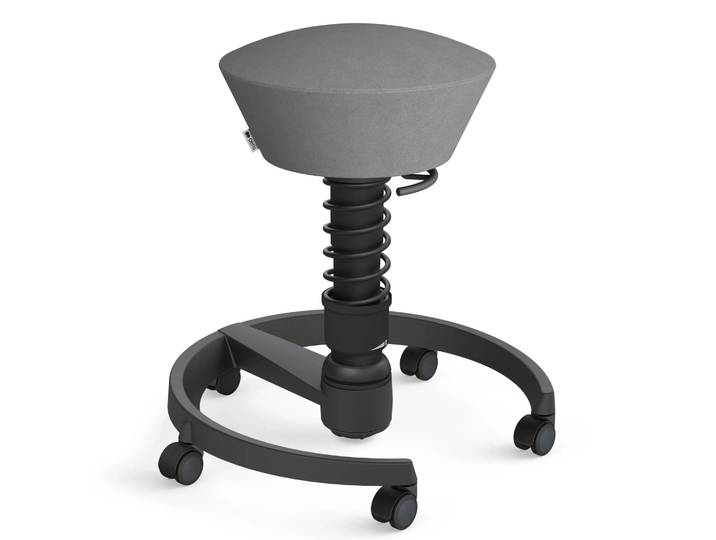 AERIS SWOPPER MIT ROLLEN - Swopper Standard Gestell Schwarz Grau