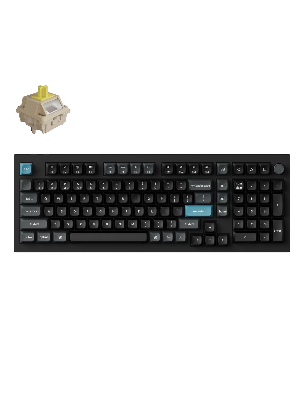 Keychron Q5 Ultra 8K - Wireless Mechanical Keyboar - Gaming Tastatur - 96% - ANSI - Schwarz