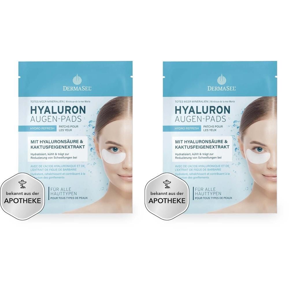 Dermasel Totes Meer Hyaluron Augen-Pads 2x 2x1 P