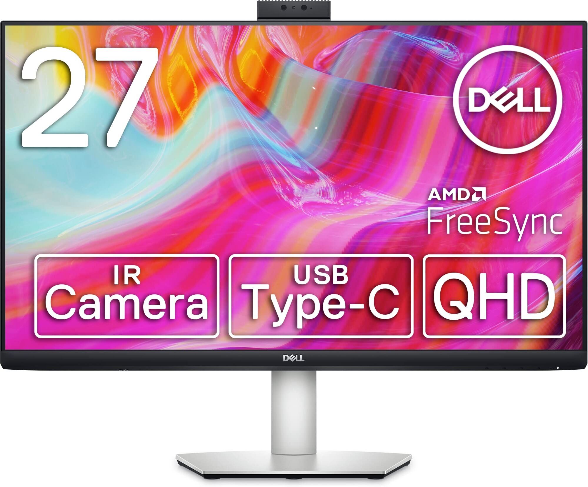 Dell S2722DZ Video Conferencing Monitor - Silver