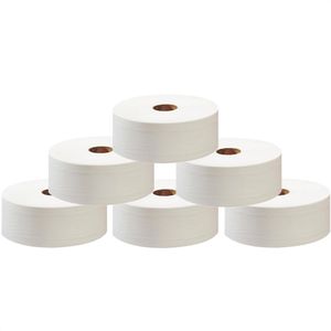 Böttcher-AG Toilettenpapier Jumbo, 2-lagig, Tissue, 320 m, 6 Rollen