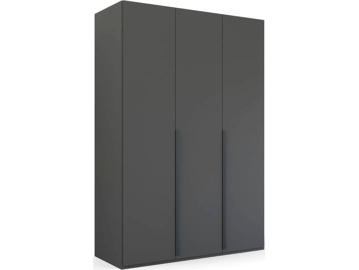 Drehtürenschrank RAUCH Kleiderschrank Schrank Garderobe Wäscheschrank PURISMA , grau (graphit), B:151cm H:223cm T:60cm, Holzwerkstoff, Schränke, Drehtürenschrank, schlichte Eleganz, mit umfangreicher Innenausstattung MADE IN GERMANY