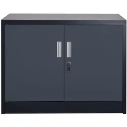 Jet-Line, Aktenschrank, Aktenschrank SARATOW dunkelgrau (90 x 40 x 68 cm)