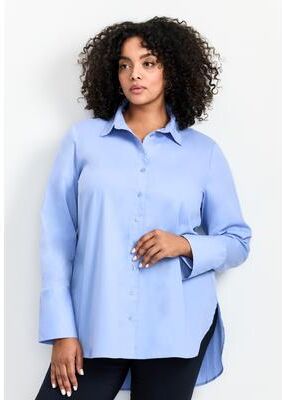 Plus Size Women's Stella Classic Button Up Shirt by Avenue in French Blue (Size 16)