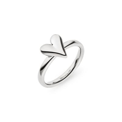Fingerring TAMARIS "Schmuck Geschenk Edelstahl Ring Edgy Heart, Herz" Gr. 56, edelstahlfarben, Fingerringe, Damen, 56, Edelstahl, 2mm, Fingerring