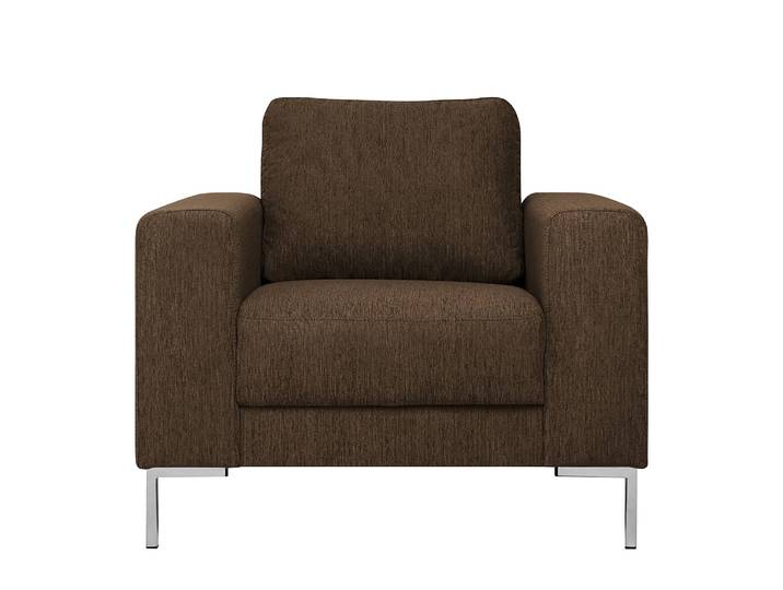Sessel Fiesta I Braun/Pepper Strukturstoff 95 x 90 x 90cm