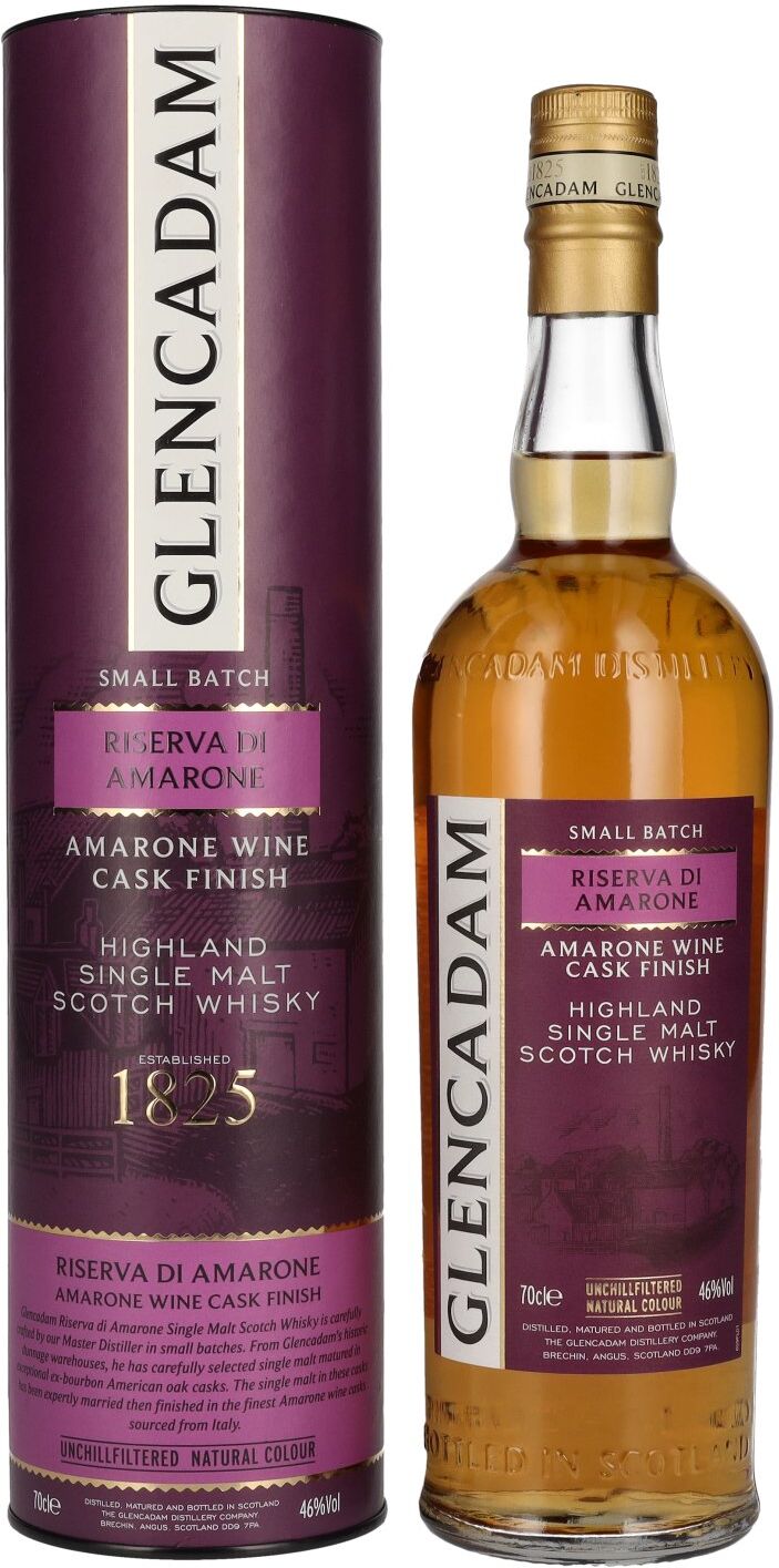 Glencadam RISERVA DI AMARONE Single Malt AMARONE WINE CASK FINISH 46% Vol. 0,7l in Geschenkbox