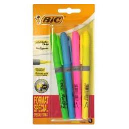 Bic Highlighter Grip Mix Textmarker 4 Stück (4x) (48928281)
