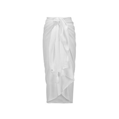 Sommerrock CODELLO "Codello Pareo", Damen, weiß, Casual, relaxed fit, Röcke, mit Quasten