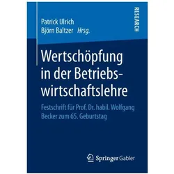 Wertschöpfung in der Betriebswirtschaft, Fachbücher von Björn Baltzer, Patrick Ulrich