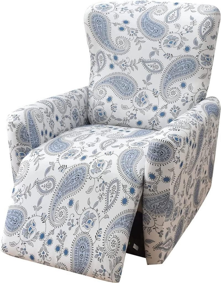 4-delige Stretch Fauteuilhoes met Antislip en Opbergvakken
