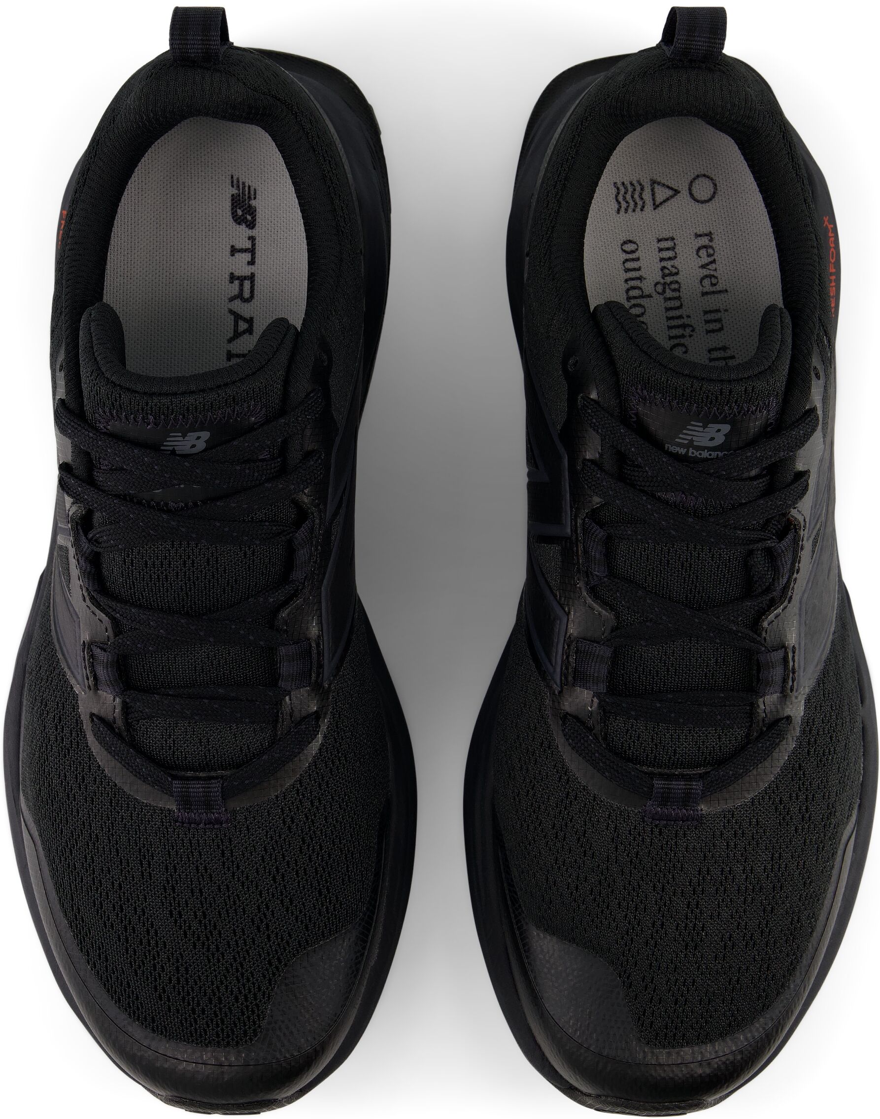 Trailrunningschuh NEW BALANCE "Garoe", Herren, Gr. 42, schwarz (schwarz, schwarz night, neo flame), Synthetik, Textil, Schuhe Trailrunningschuh, für mehr Grip schwarz, schwarz night, neo flame 42