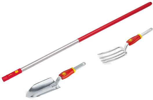 Wolf Garten Multi-Change Hand Fork, Trowel & 118cm Handle