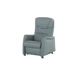 Hukla Ledersessel mit verschiedenen Funktionen Tobias ¦ blau ¦ Maße (cm): B: 75 H: 102 T: 88.0