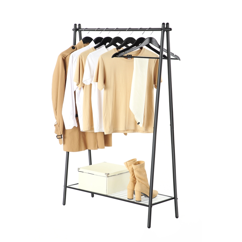 SONGMICS Kleiderständer mit Kleiderstange HSRB3523BK