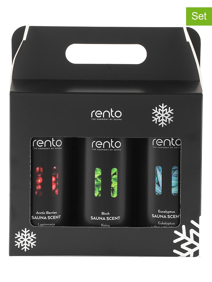 Rento 3er-Set: Saunadüfte - 3x 400 ml - onesize